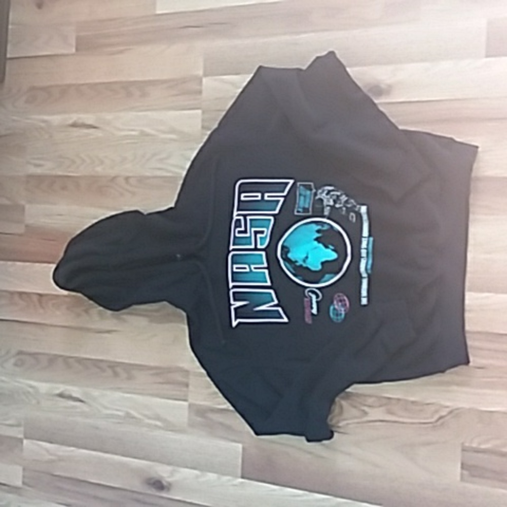 Exellent Used Condition H&M Black NASA Hoodie size XS